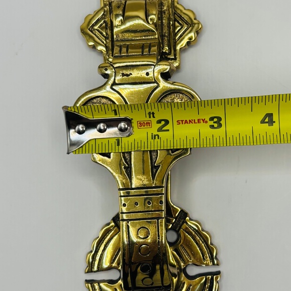 Heavy Brass Victorian Doorknocker - Frederick & Sons #405 - Picture 4 of 13